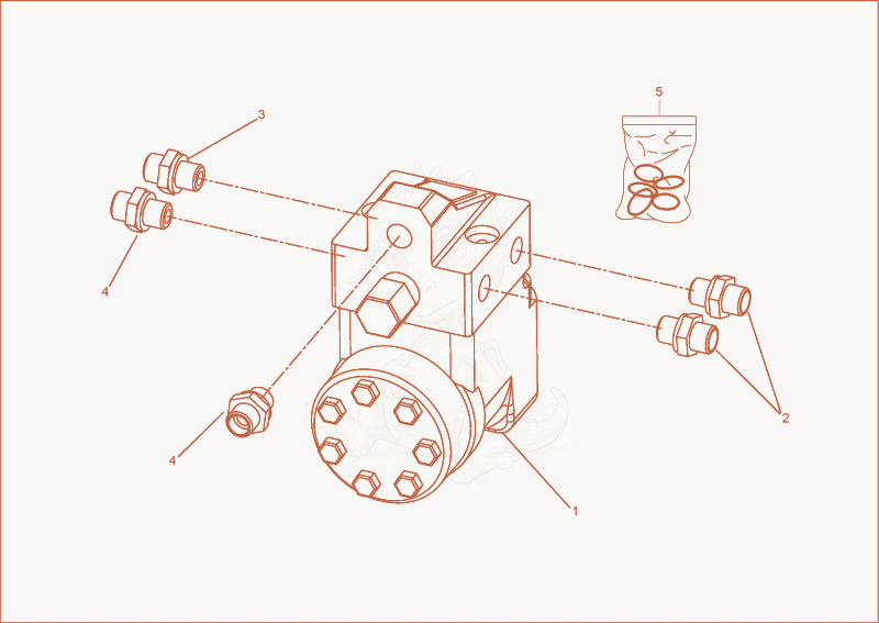 Exploded parts diagram of the steering unit of a Wacker Neuson 3501AA, with numbered balloons