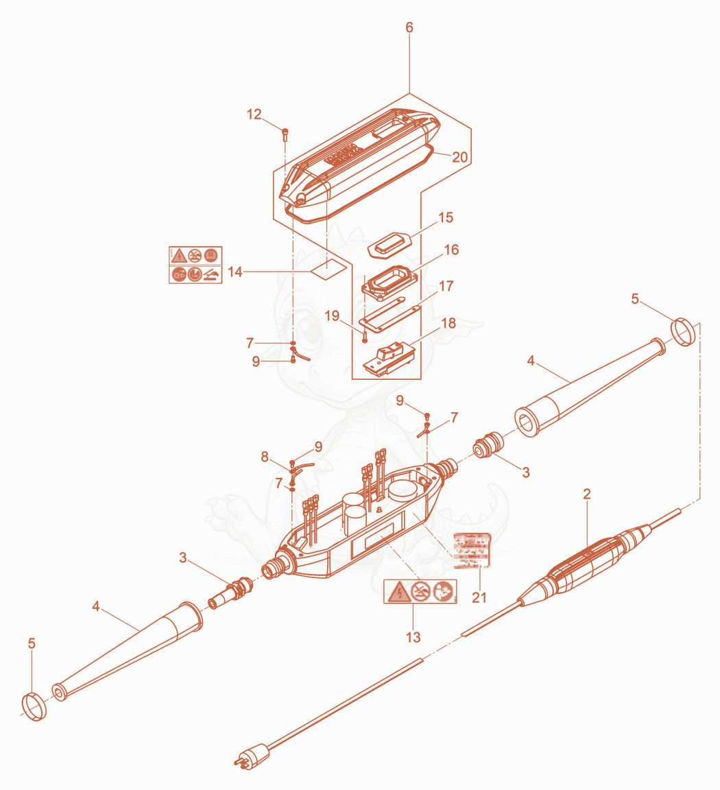 Exploded parts diagram of the Converter cpl. of a Wacker Neuson ARFU26/6/120US, with numbered balloons