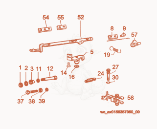 Exploded parts diagram of the Controls of a Wacker Neuson LTC4L, with numbered balloons