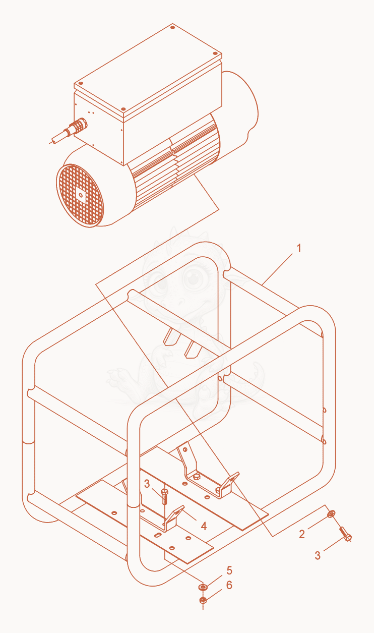 Exploded parts diagram of the Converter cpl. of a Wacker Neuson FU1,6/250/200SW, with numbered balloons