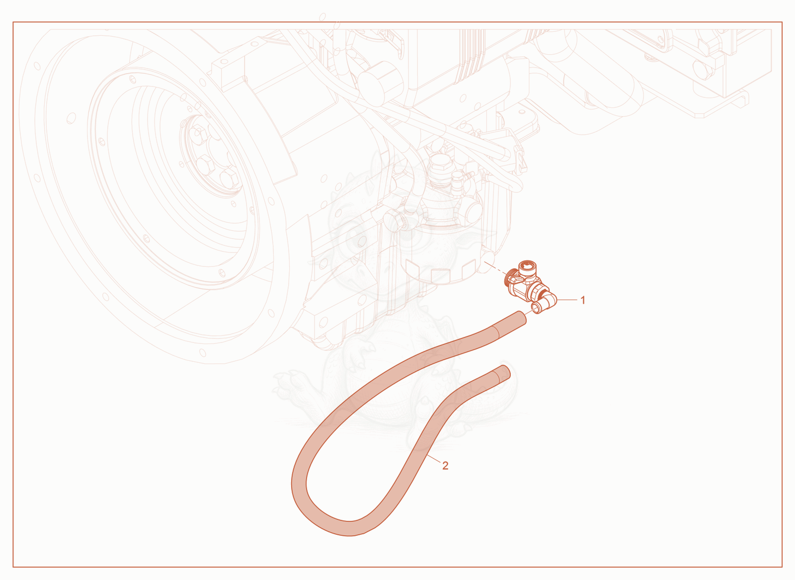 Exploded parts diagram of the Oil Drain SP of a Wacker Neuson LTV4L, with numbered balloons