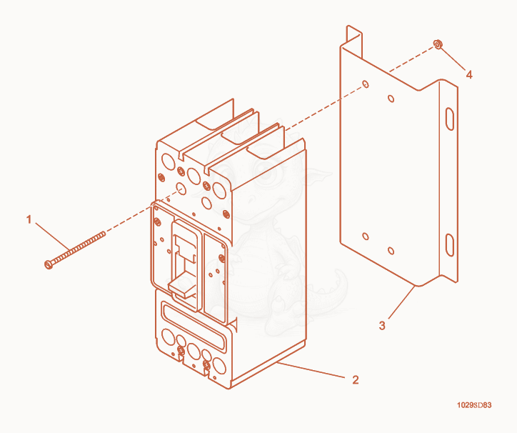 Exploded parts diagram of the Circuit Breaker cpl. of a Wacker Neuson G85, with numbered balloons