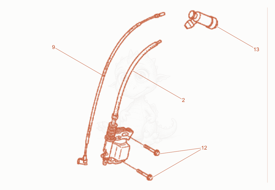 Exploded parts diagram of the Ignition Coil of a Wacker Neuson GV2500A, with numbered balloons