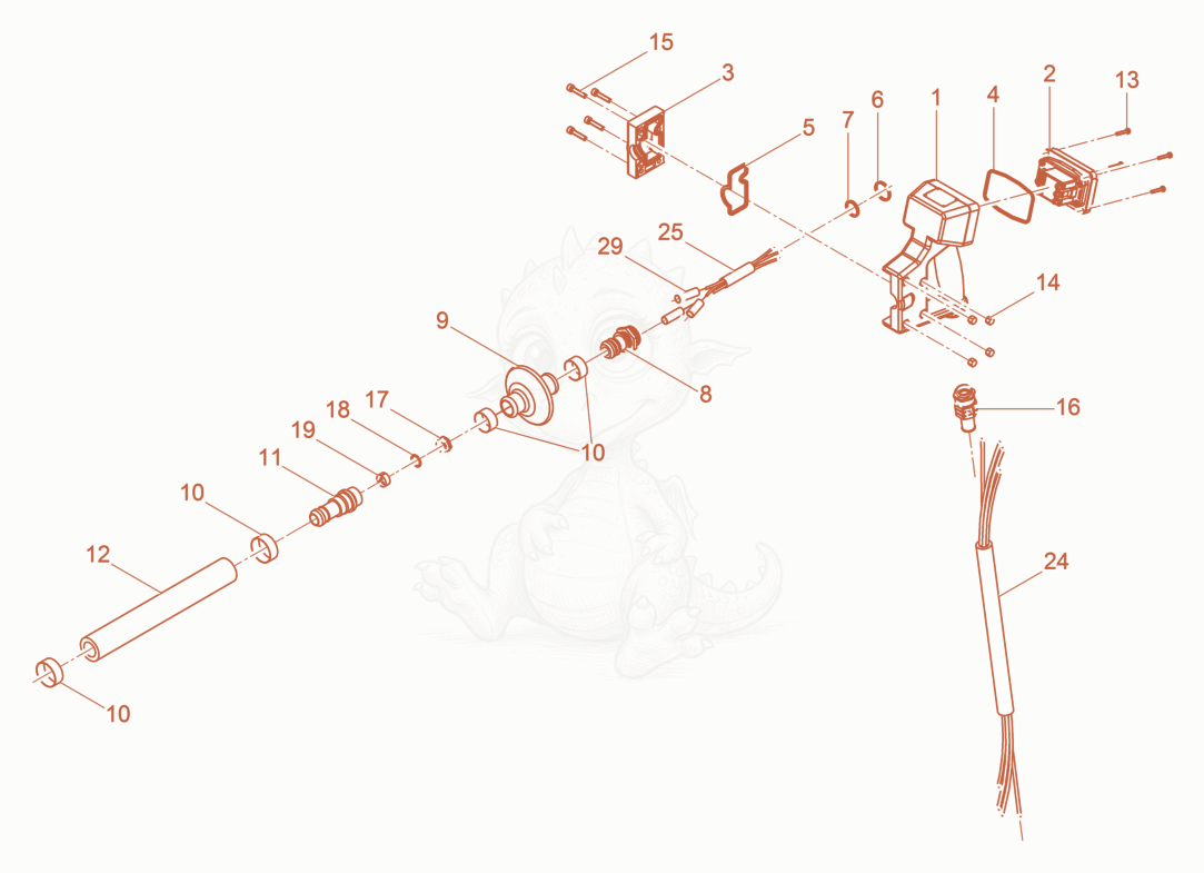 Exploded parts diagram of the Hose Connection cpl. of a Wacker Neuson IRSEN38GV, with numbered balloons