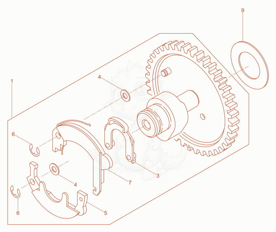 Exploded parts diagram of the Camshaft of a Wacker Neuson DPS1850HBASIC, with numbered balloons