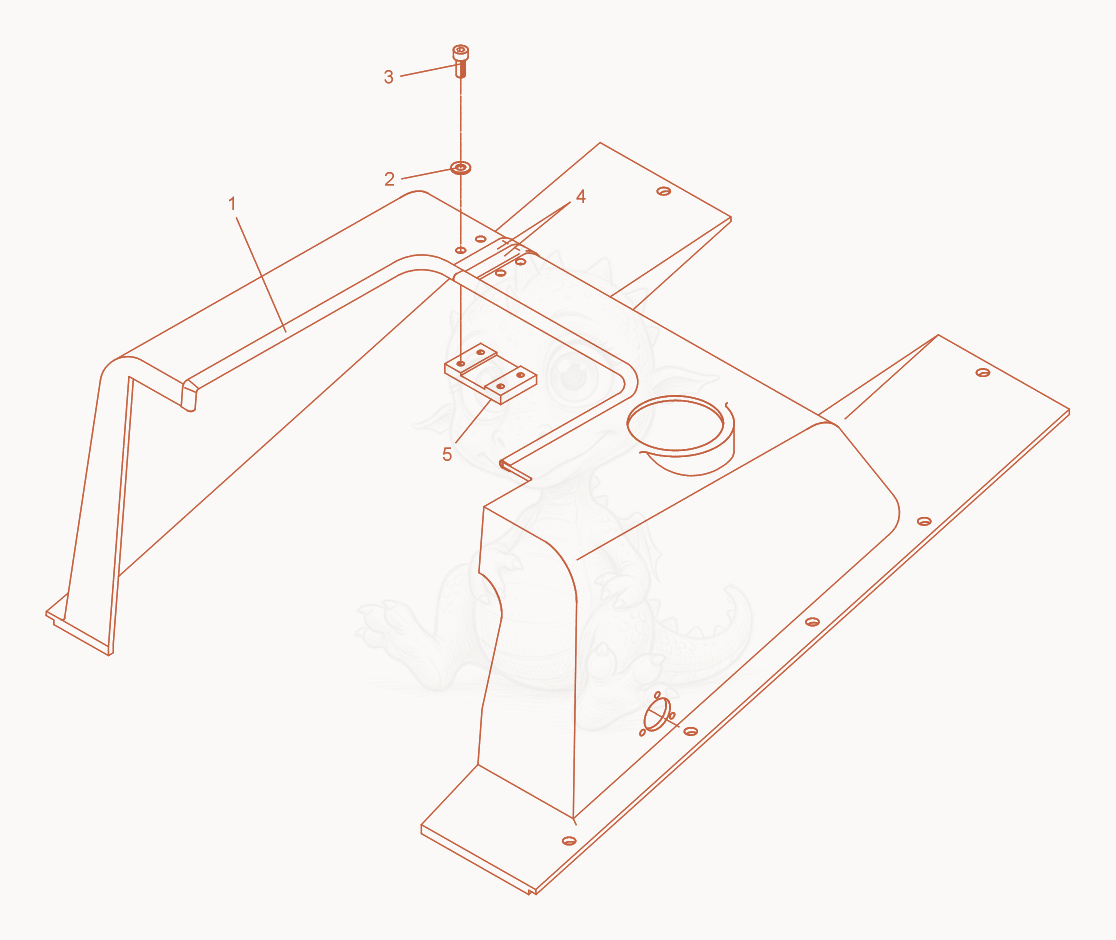 Exploded parts diagram of the Protective Hood of a Wacker Neuson DPU7060RC, with numbered balloons