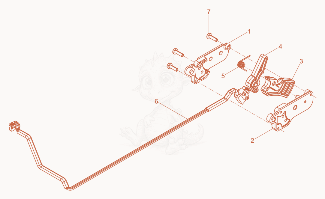 Exploded parts diagram of the Switch of a Wacker Neuson AS62VE/25, with numbered balloons