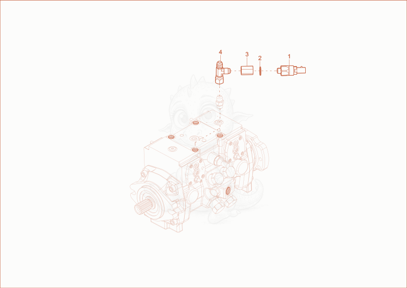 Exploded parts diagram of the REVERSING ALARM (OPTION) of a Wacker Neuson ST35(S04-02), with numbered balloons