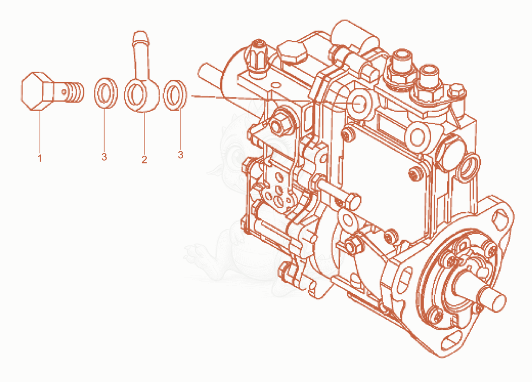Exploded parts diagram of the Fuel pipe of a Wacker Neuson LTN5YUK, with numbered balloons