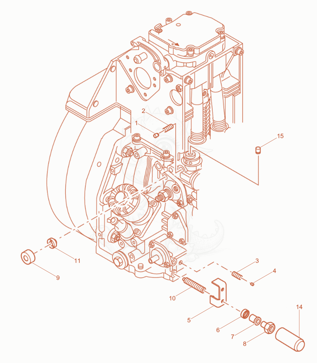 Exploded parts diagram of the Engine Equipment EPA of a Wacker Neuson RD7HEHF, with numbered balloons
