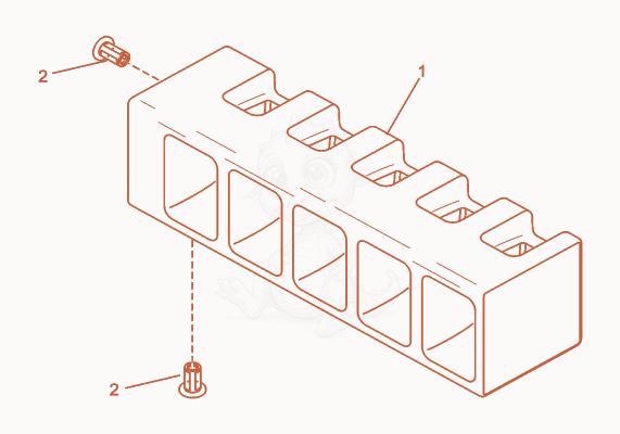 Exploded parts diagram of the Cable Guide of a Wacker Neuson G125, with numbered balloons