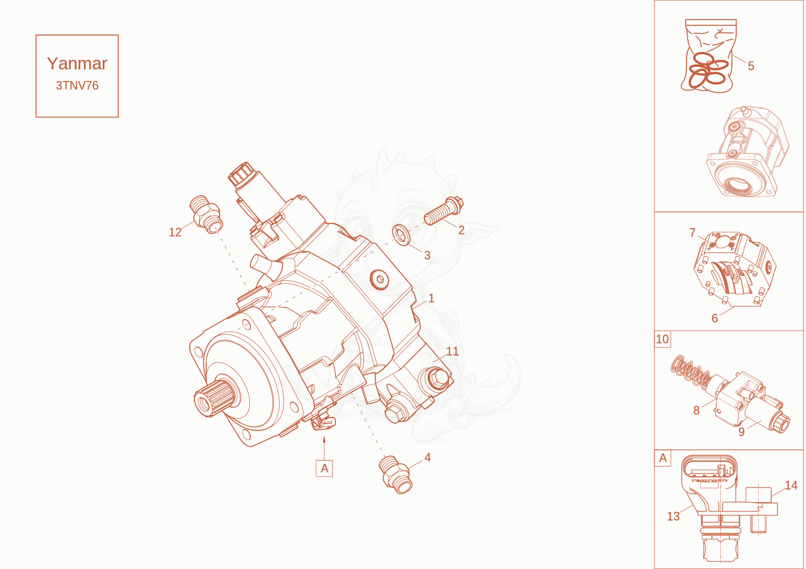 Exploded parts diagram of the DRIVE UNIT of a Wacker Neuson DW20-2, with numbered balloons