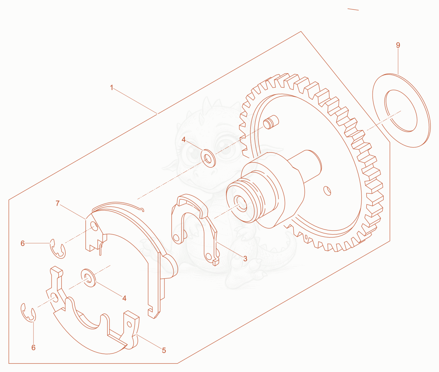 Exploded parts diagram of the Camshaft of a Wacker Neuson DPU2550H, with numbered balloons