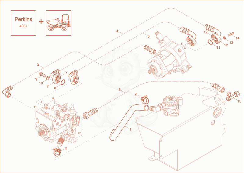 Exploded parts diagram of the TRAVELLING GEAR INSTALLATION (Option) of a Wacker Neuson DW30, with numbered balloons