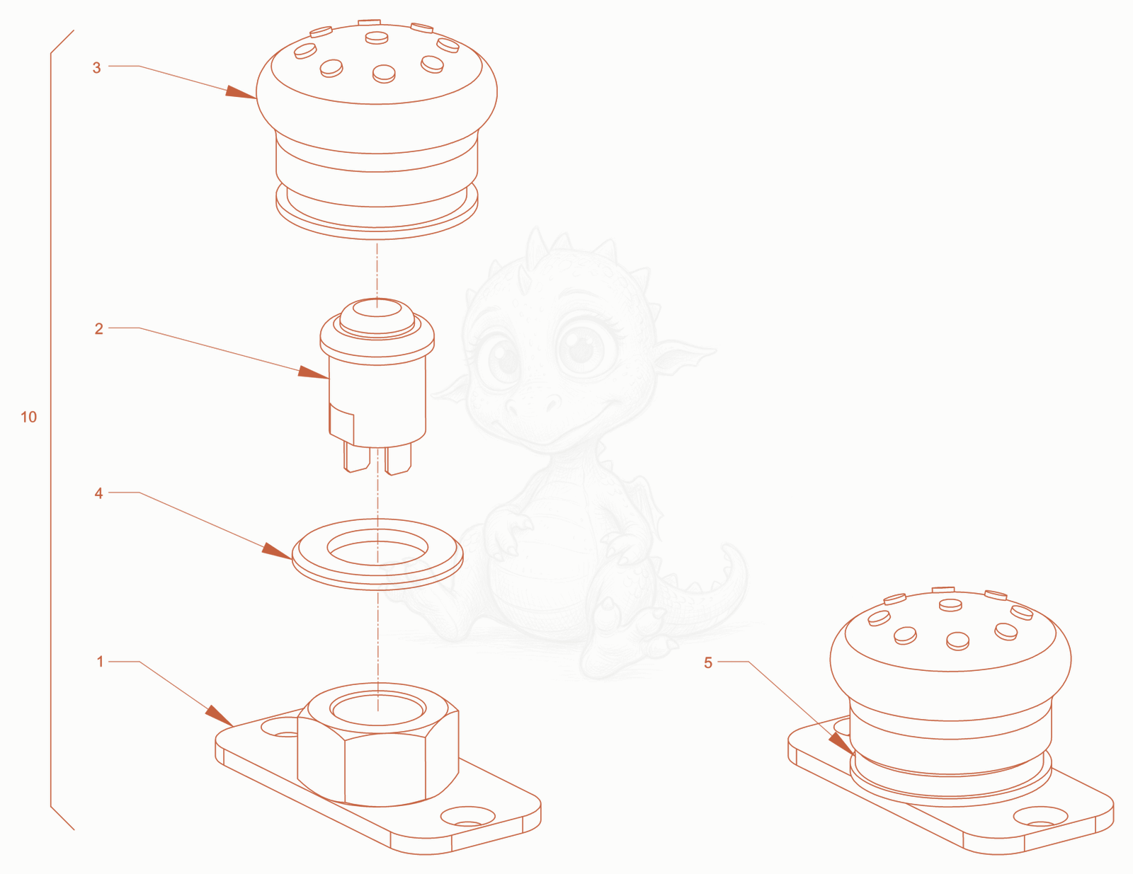 Exploded parts diagram of the electrical system of a Wacker Neuson RD40-130CDPF, with numbered balloons