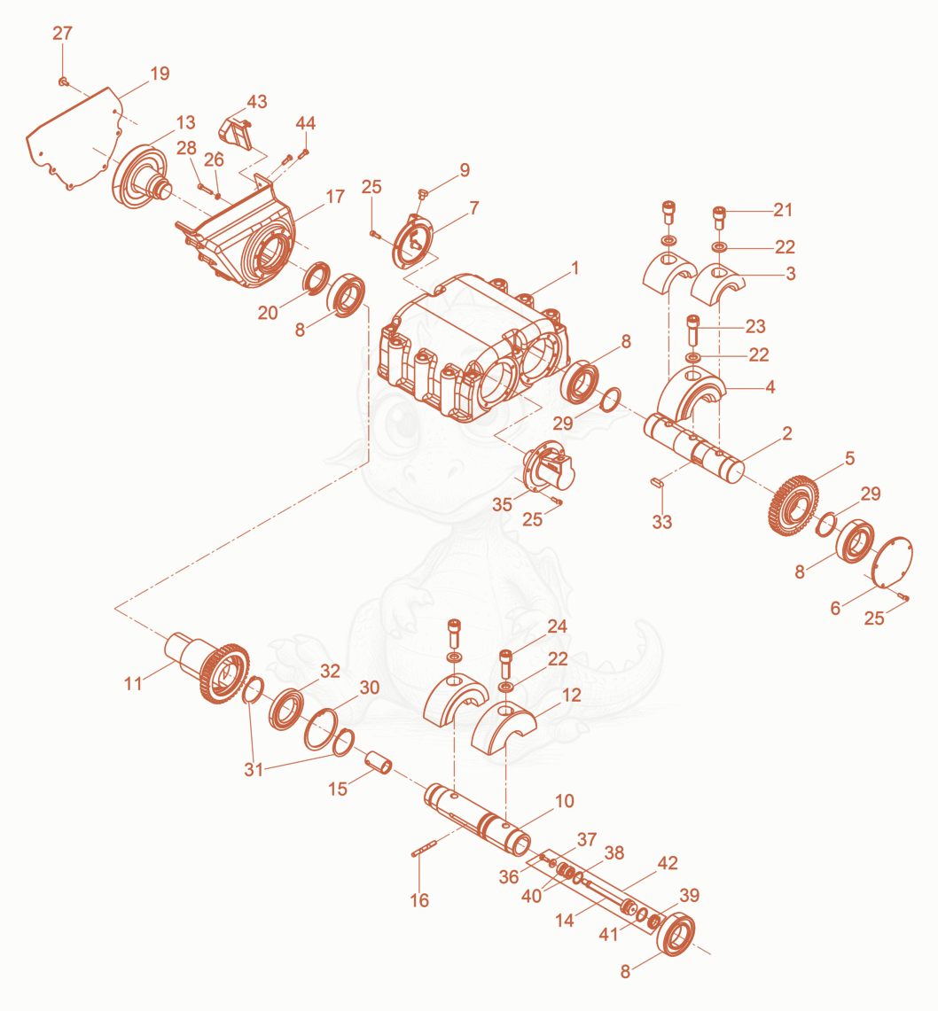 Exploded parts diagram of the Exciter of a Wacker Neuson DPU6555HECUS, with numbered balloons