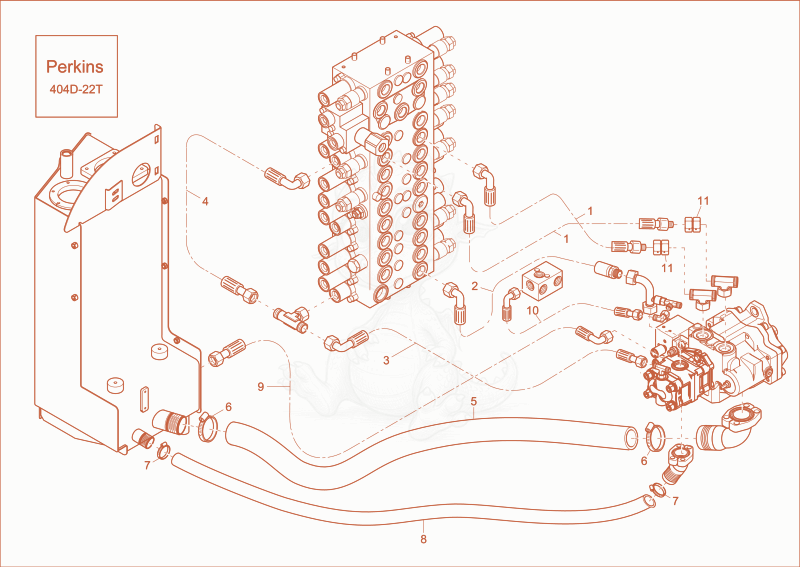 Exploded parts diagram of the HYDRAULIC PUMP INSTALLATION of a Wacker Neuson EZ53, with numbered balloons