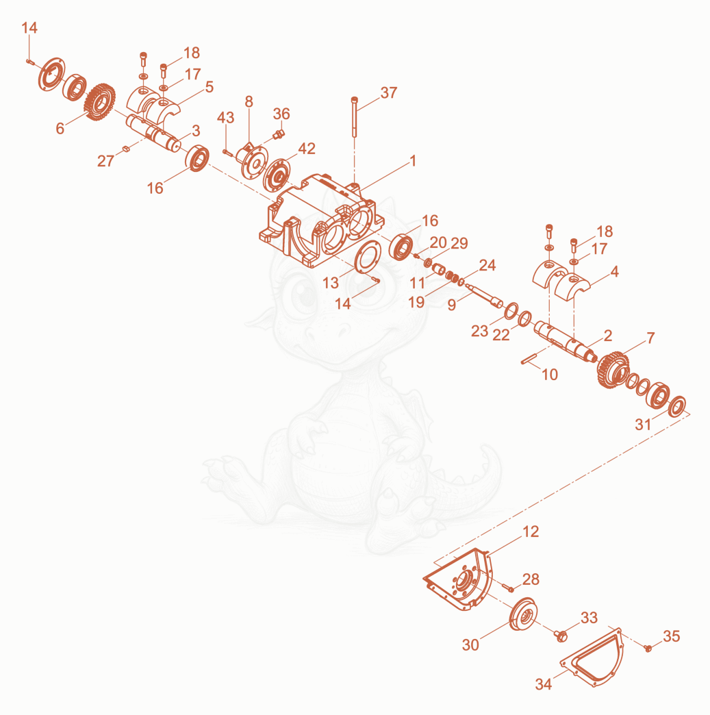 Exploded parts diagram of the Exciter cpl. of a Wacker Neuson DPU2550H, with numbered balloons
