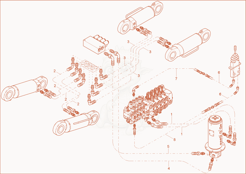 Exploded parts diagram of the Stabilizers OPERATION of a Wacker Neuson 9503, with numbered balloons