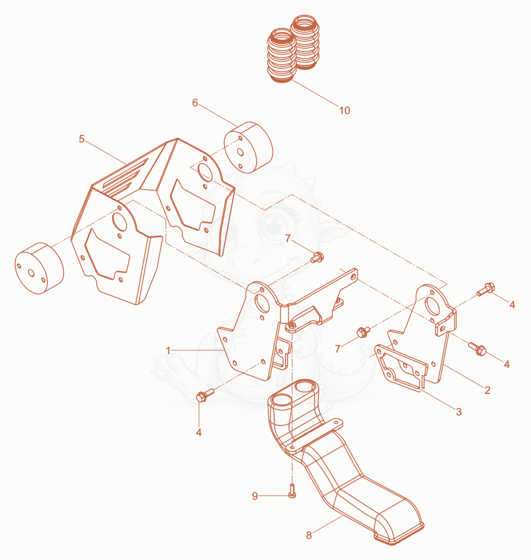 Exploded parts diagram of the Console of a Wacker Neuson AS60E, with numbered balloons