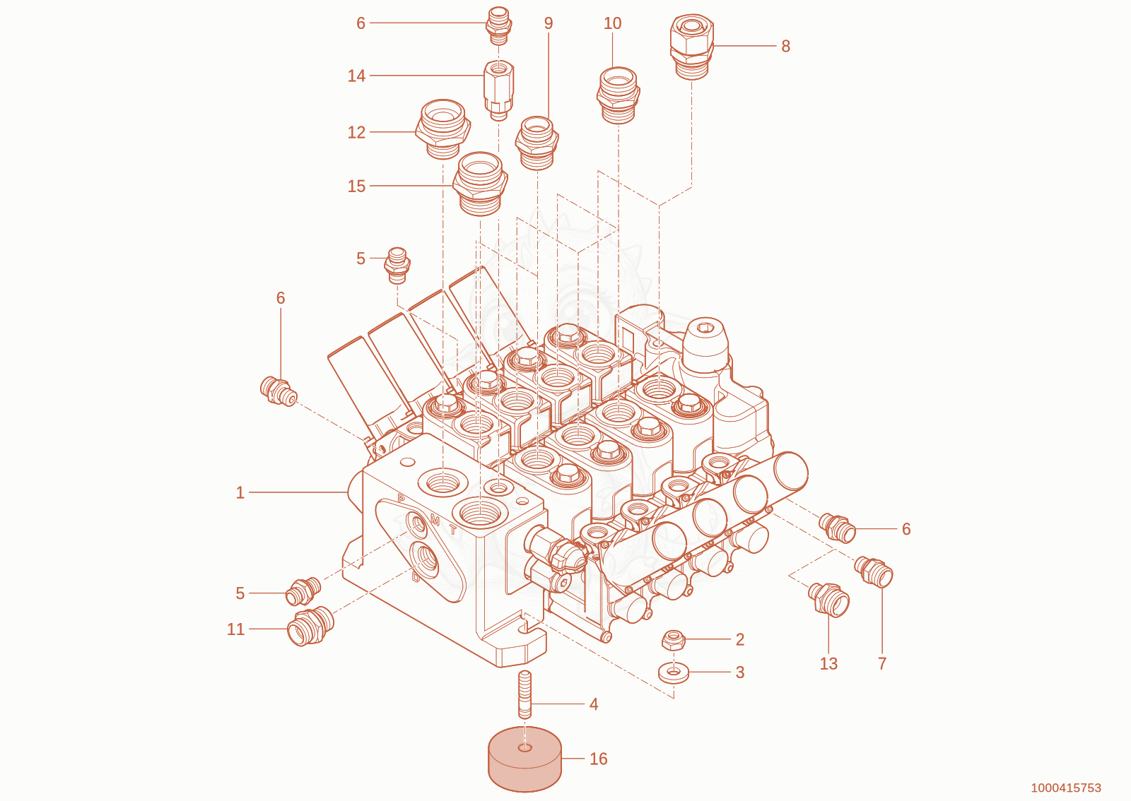 Exploded parts diagram of the control unit of a Wacker Neuson WL110(WRL90-05), with numbered balloons