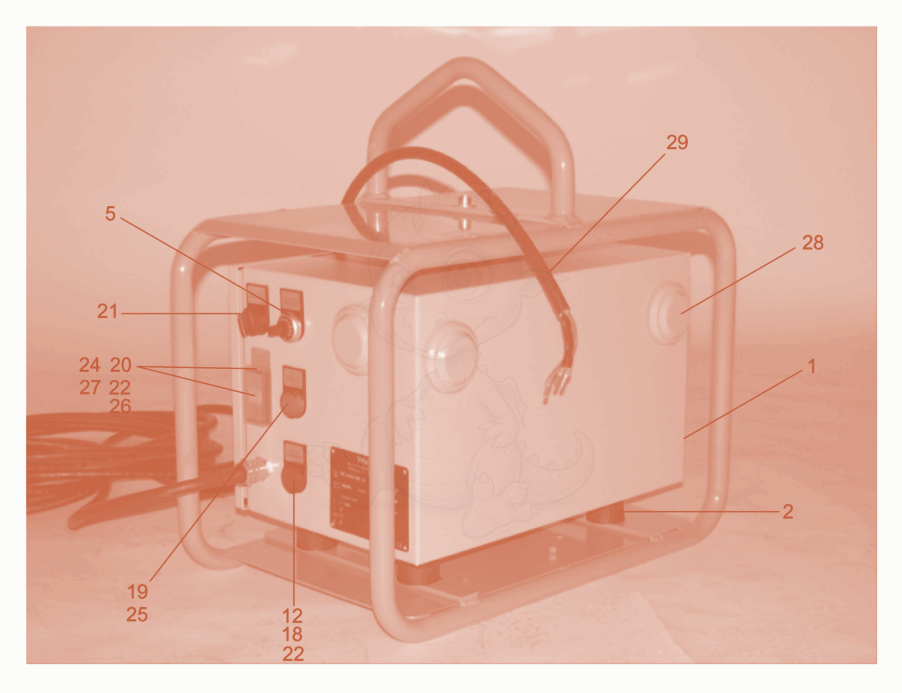 Exploded parts diagram of the Converter cpl. of a Wacker Neuson FUE6/042/200US, with numbered balloons
