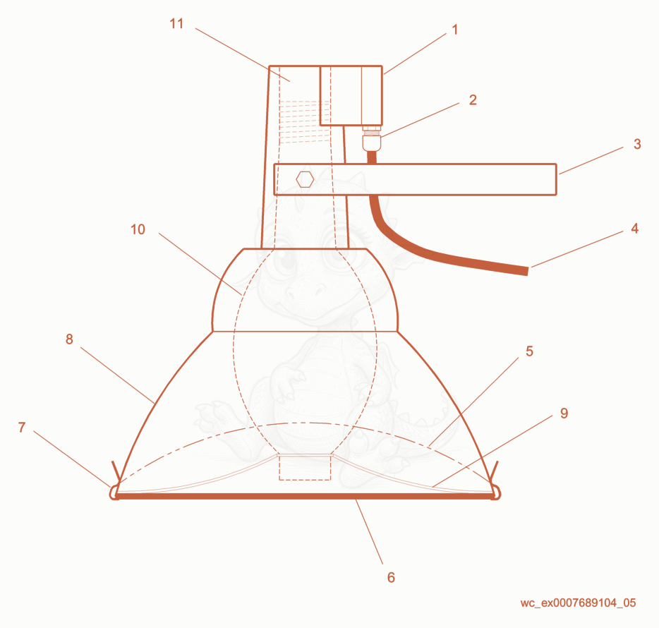 Exploded parts diagram of the Lights of a Wacker Neuson LT4K, with numbered balloons