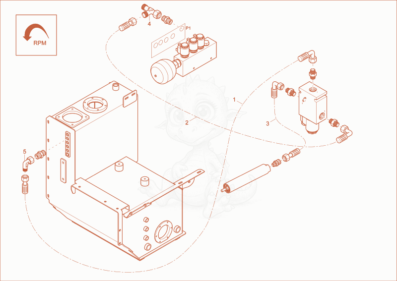 Exploded parts diagram of the SPEED CONTROL INSTALLATION of a Wacker Neuson 9503, with numbered balloons