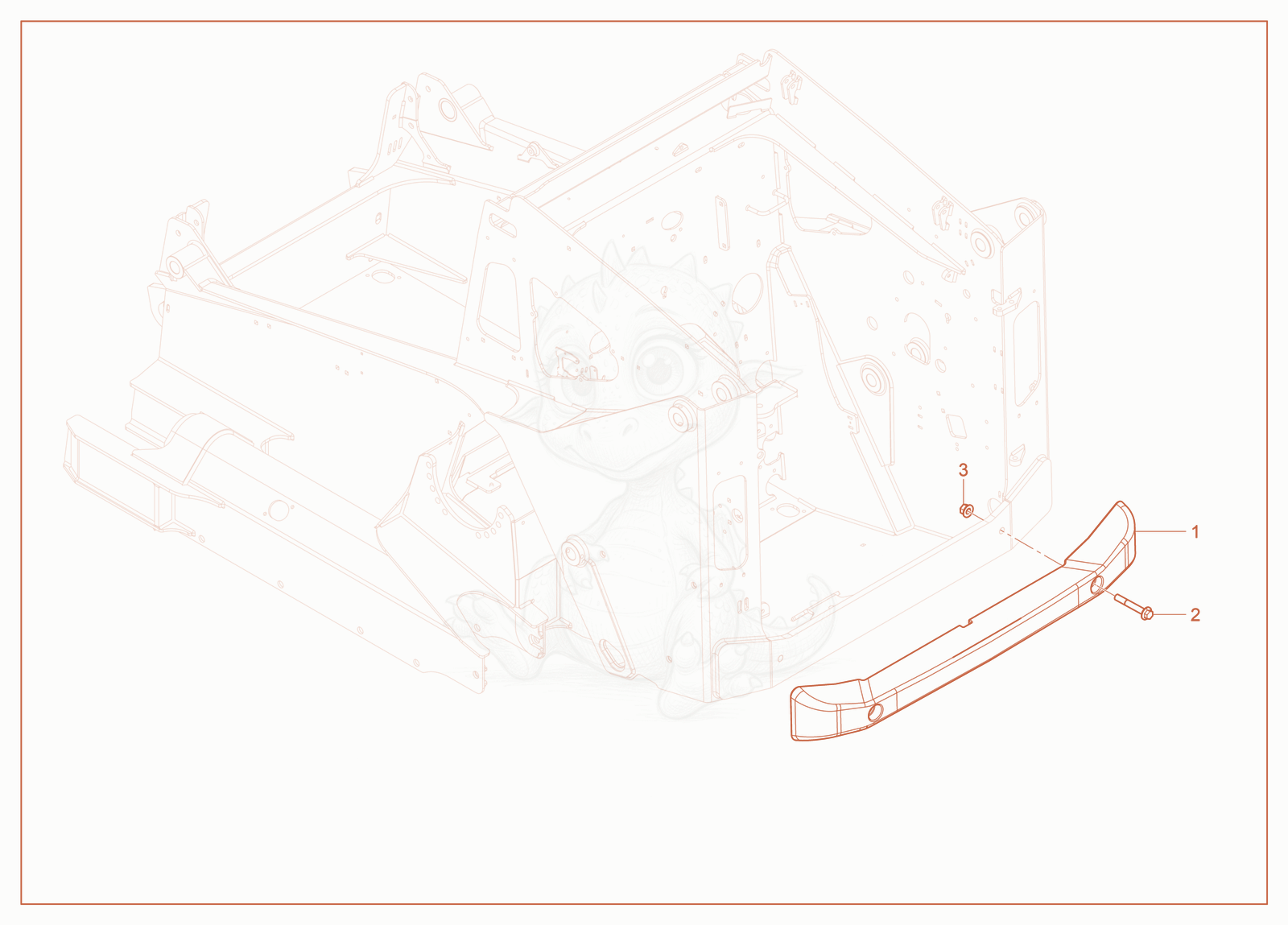 Exploded parts diagram of the Counterweight Rear of a Wacker Neuson ST31(S08), with numbered balloons