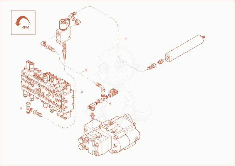 Exploded parts diagram of the SPEED CONTROL INSTALLATION (OPTION) of a Wacker Neuson 28Z3, with numbered balloons
