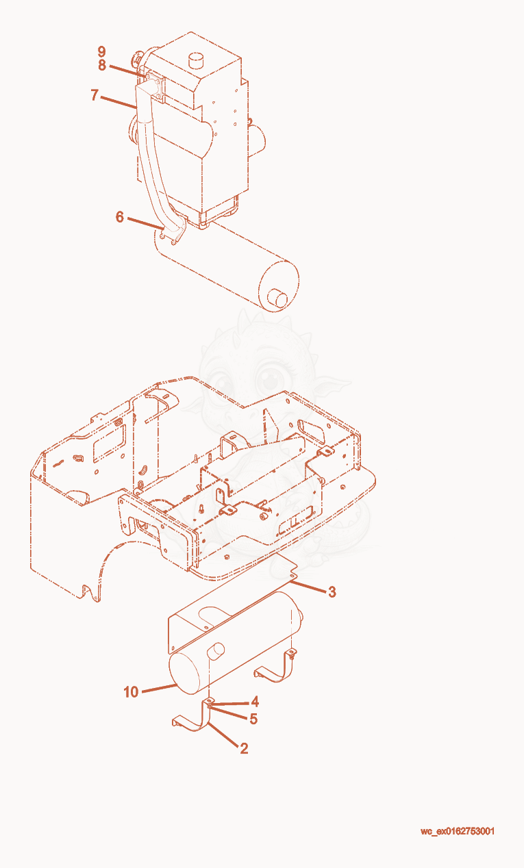 Exploded parts diagram of the Option-Spark Arrestor of a Wacker Neuson RD27-120, with numbered balloons