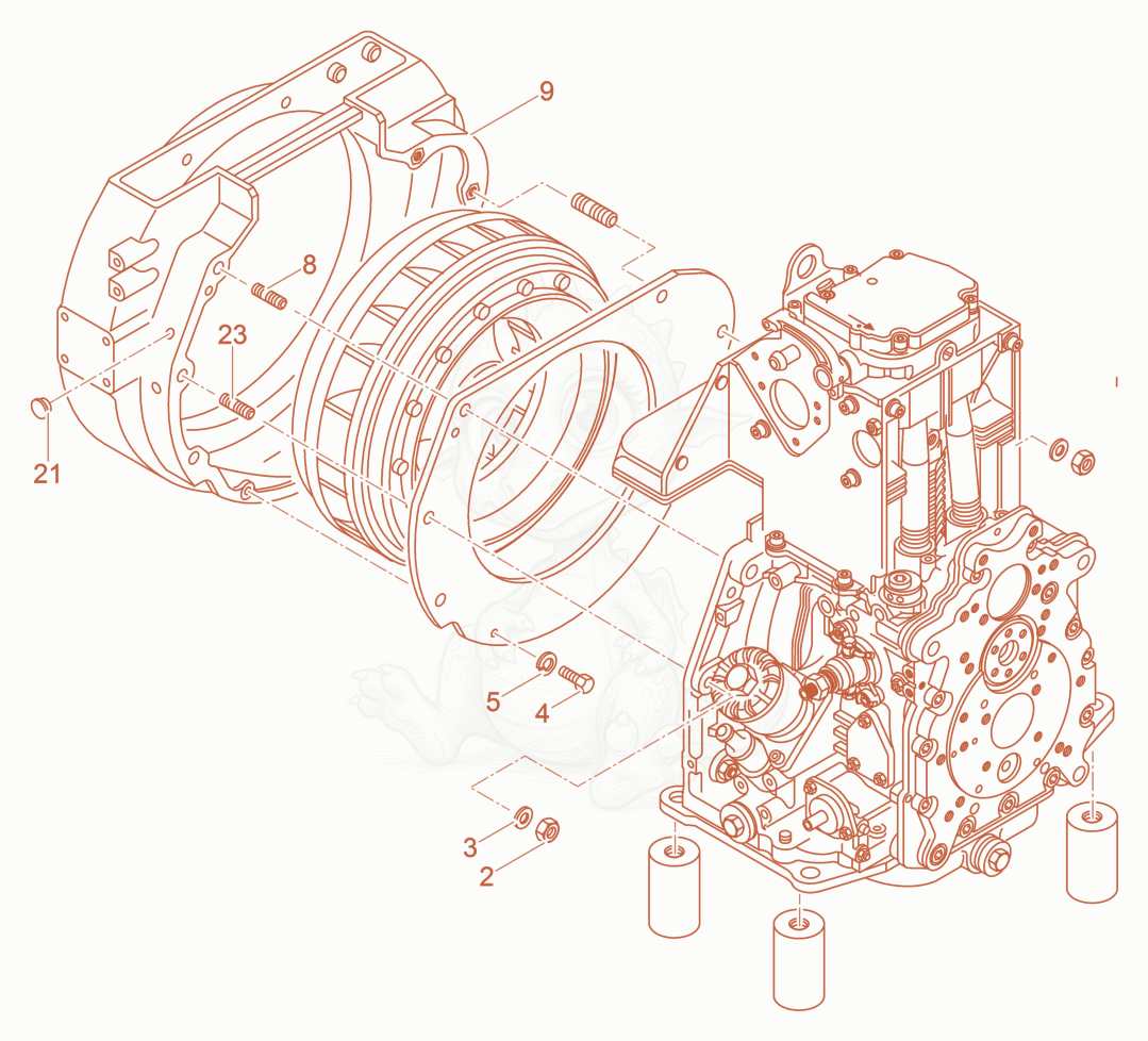 Exploded parts diagram of the Connector housing of a Wacker Neuson DPU6555HEHUS, with numbered balloons